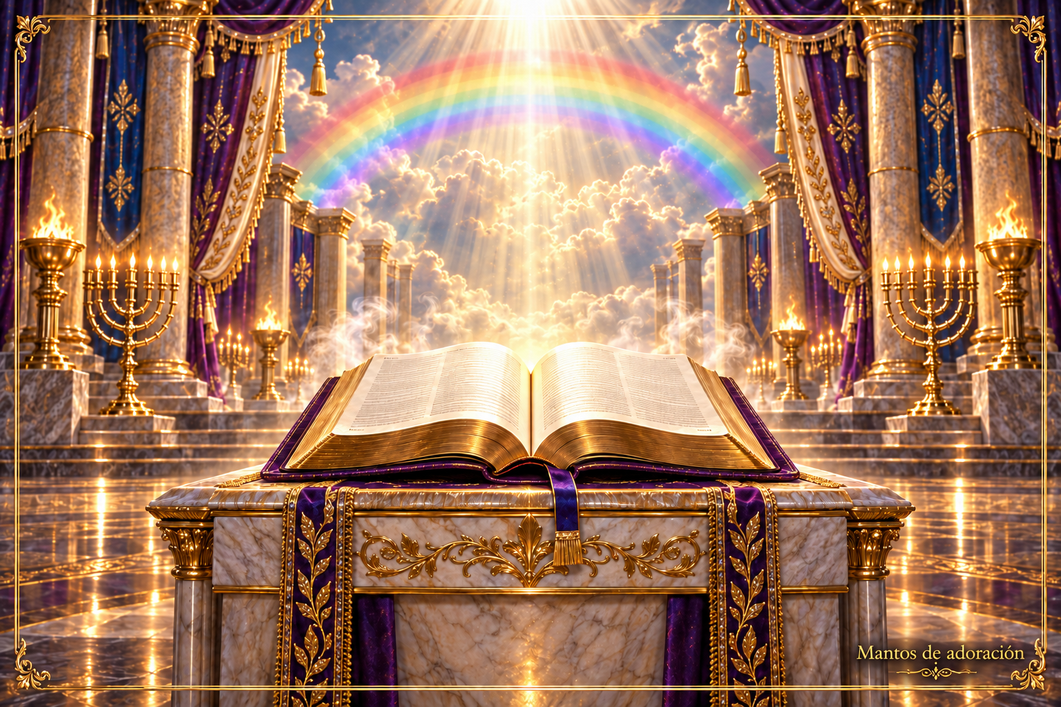 Arcoíris y Biblia — Mantos de adoración