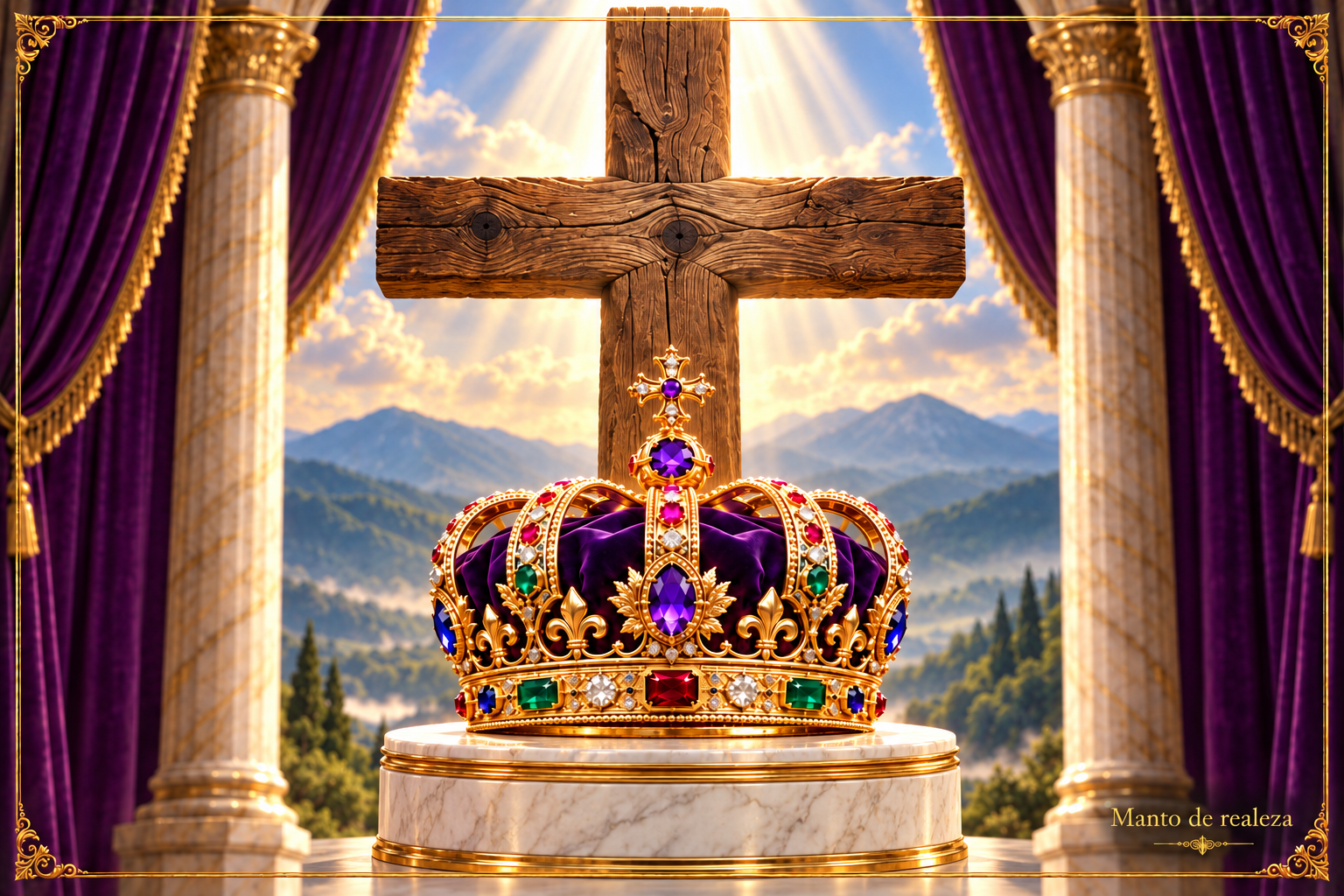 La corona y la cruz — Mantos de realeza